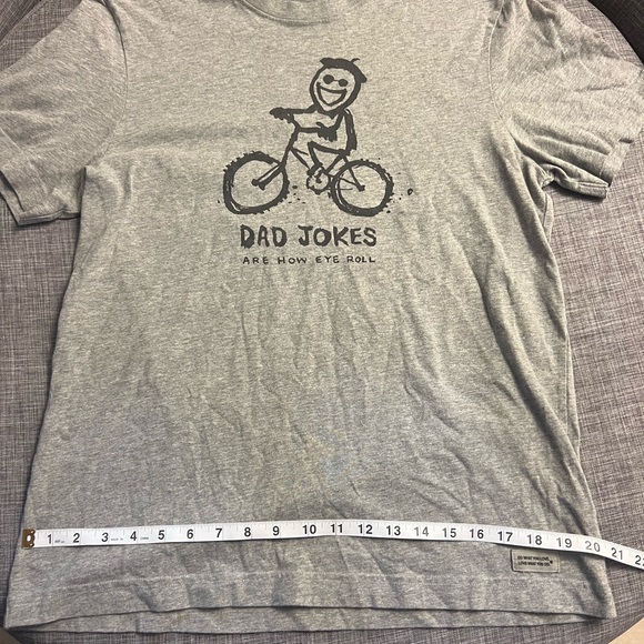 Life Is Good Gray Motivational T-Shirt - Picture 9 of 10